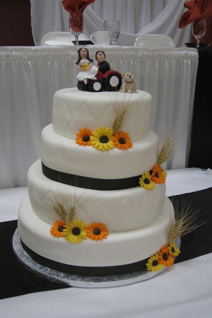 Country Themed Wedding Cake