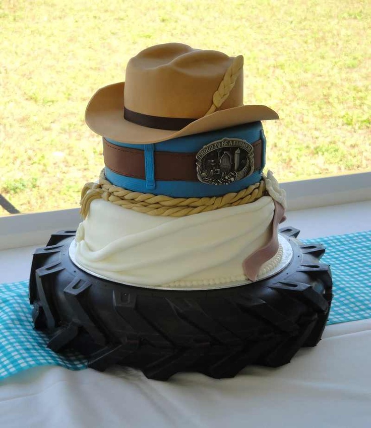 Country Themed Wedding Cake