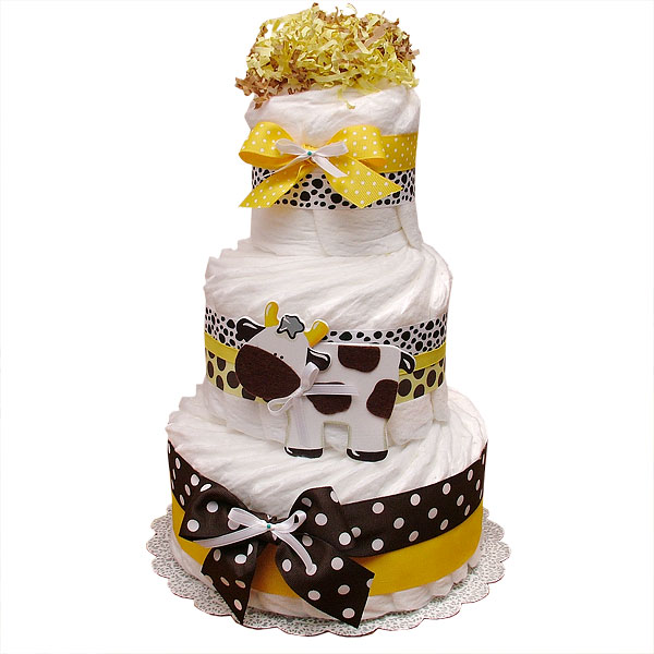 Cow Diaper Cake