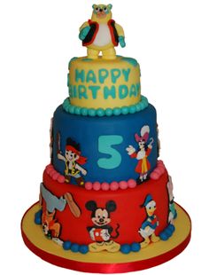 Disney Junior Character Birthday Cake