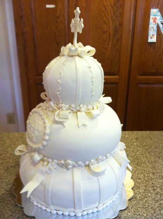 Elegant Christening Cake