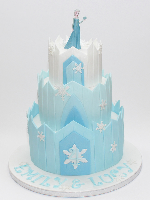 Frozen Ice Castle Birthday Cake