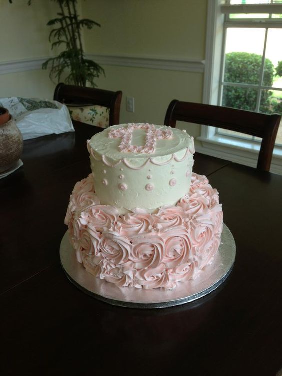 Girl Baptism Cake