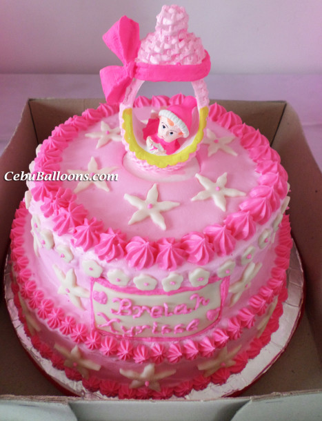 7 Photos of Christening Cakes For Girls With Frosting