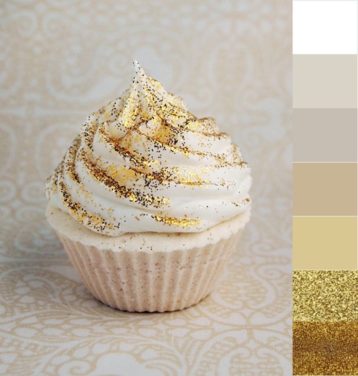 Gold Edible Glitter Cupcake