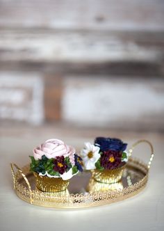 Gold Leaf Wedding Cake