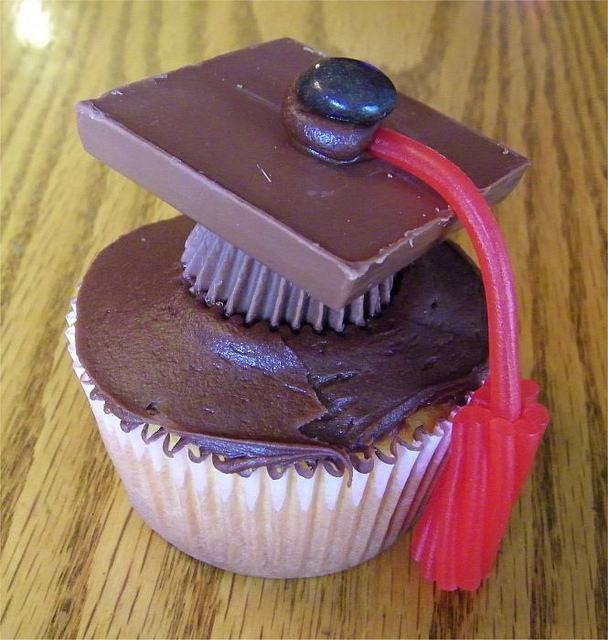 Graduation Cap Cupcakes