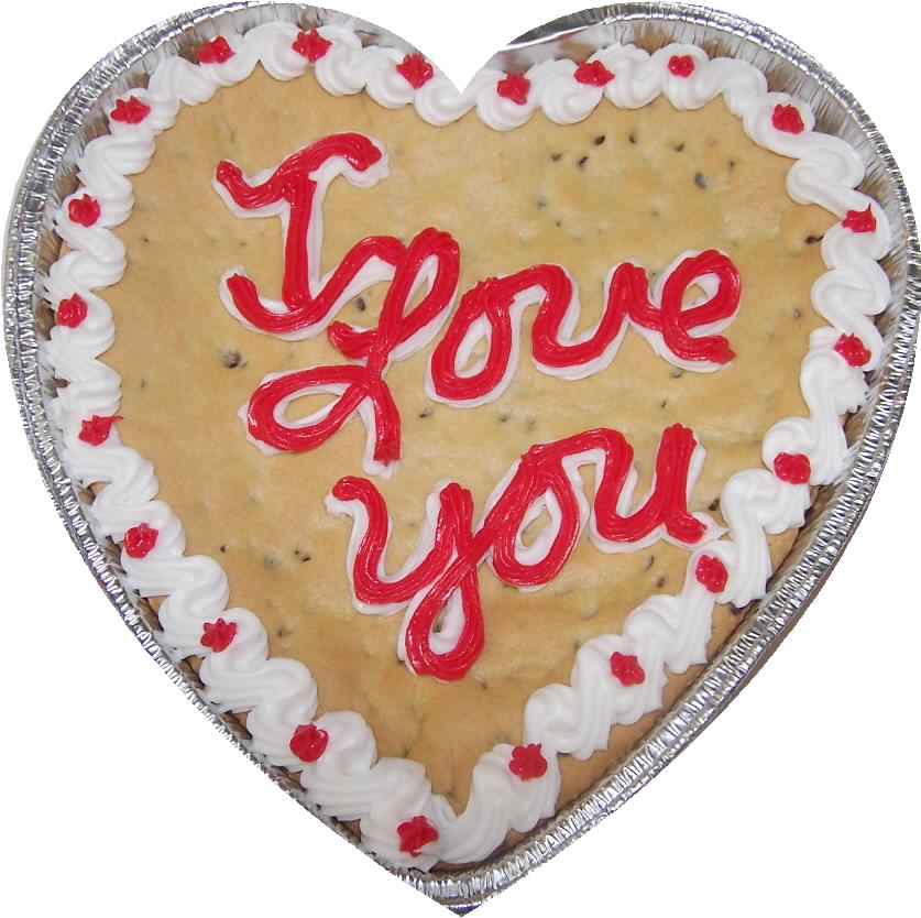 Heart Shaped Cookie Cake