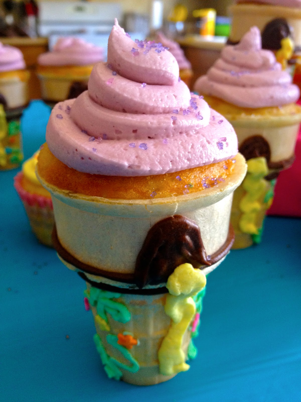 12 Photos of Rapunzel Ice Cream Cone Cupcakes