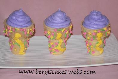 Ice Cream Cone Cupcakes Rapunzel Tower