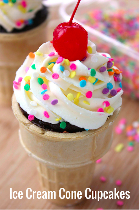 Ice Cream Cone Cupcakes