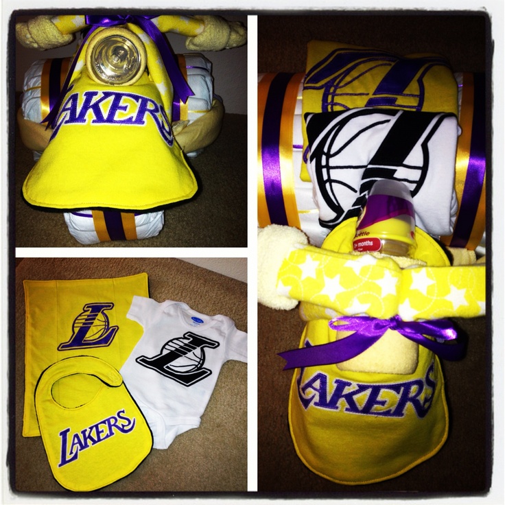 Lakers Diaper Cake