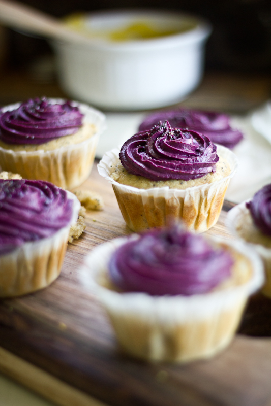 Lemon Blueberry Cupcakes with Cream Cheese Frosting