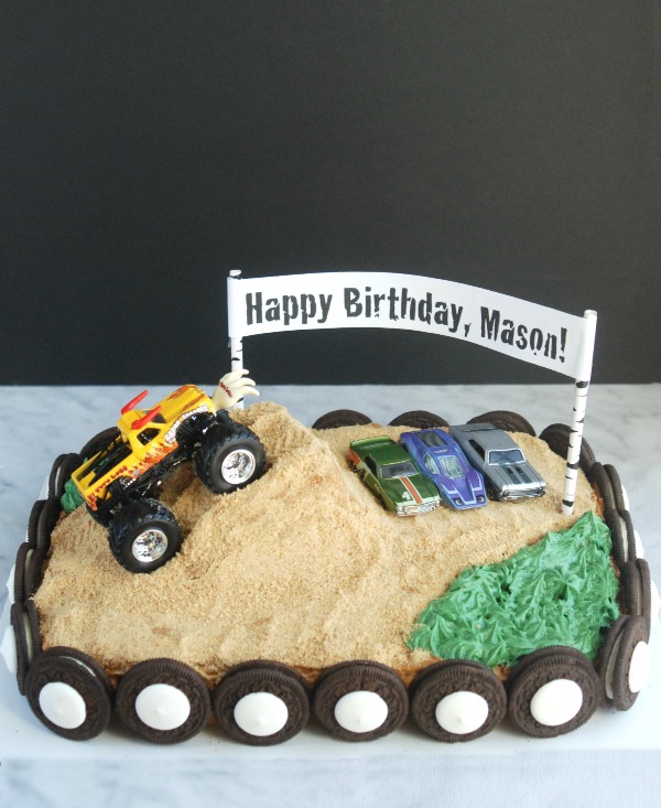 Monster Truck Birthday Cake