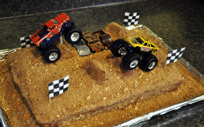 Monster Truck Birthday Cake