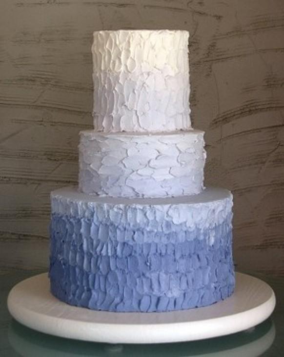 Ombre Wedding Cake