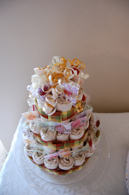 Organic Diaper Cake