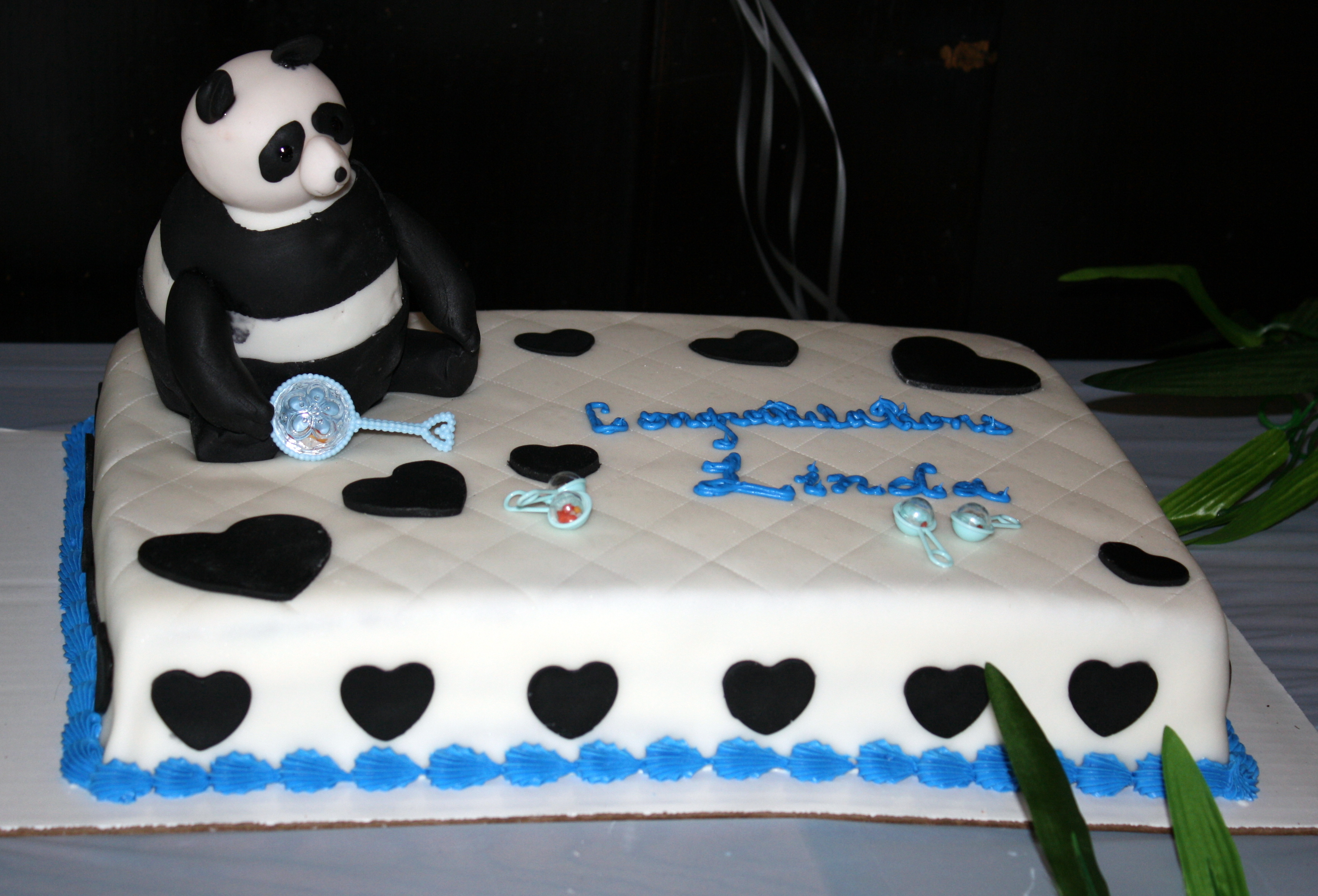 Panda Bear Baby Shower Cakes