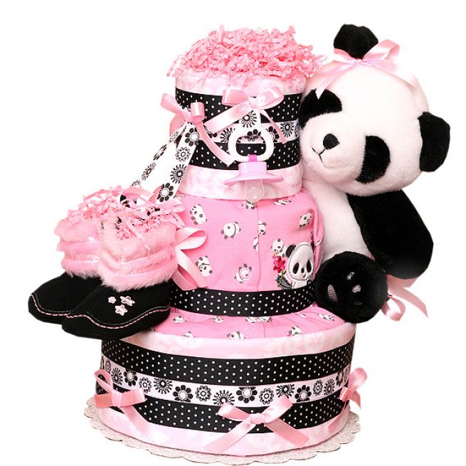 Panda Bear Baby Shower Cakes