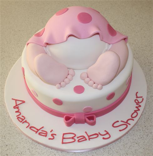 Pink Baby Shower Cake