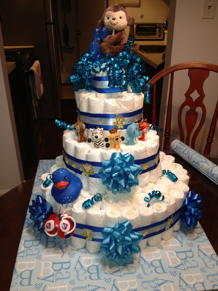 Pinterest Baby Boy Diaper Cake