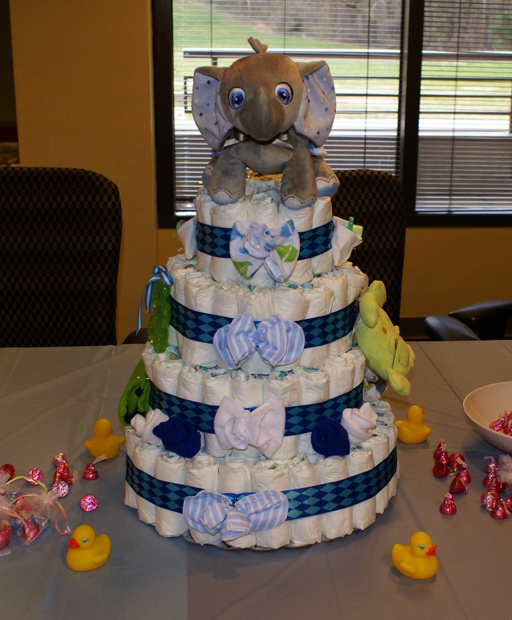 Pinterest Boy Baby Shower Diaper Cakes