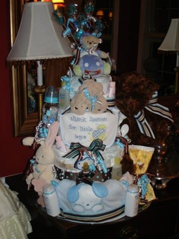 Pinterest Boy Baby Shower Diaper Cakes