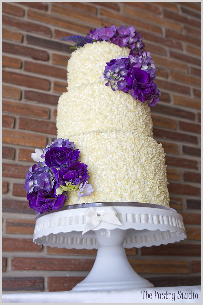 Purple and Lavender Wedding Cake