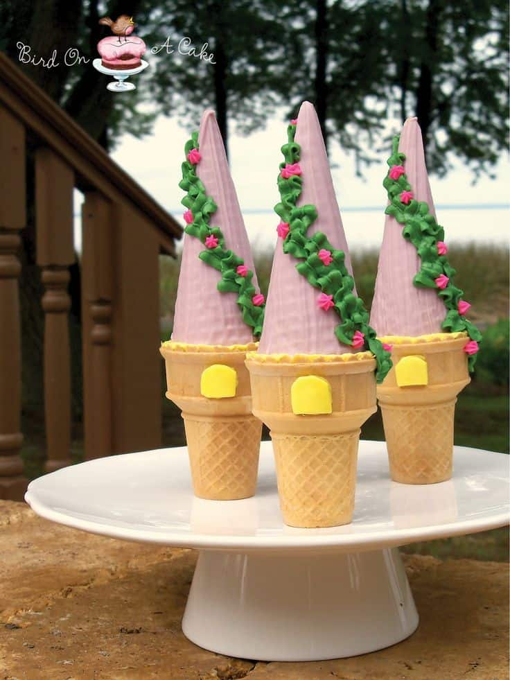 Rapunzel Tower Cupcakes