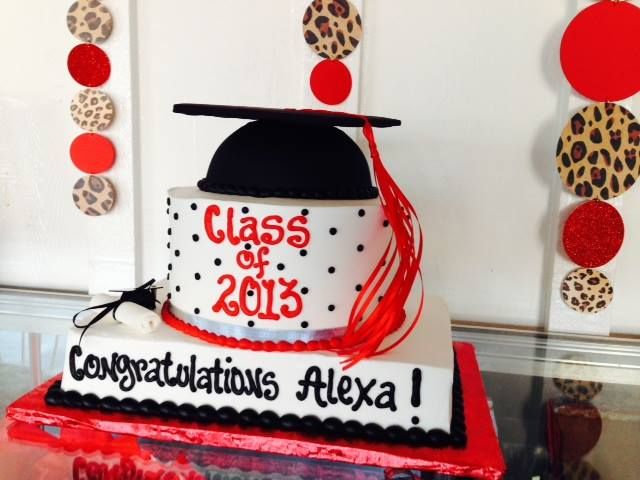 6 Photos of Red And Black Graduation Cupcakes