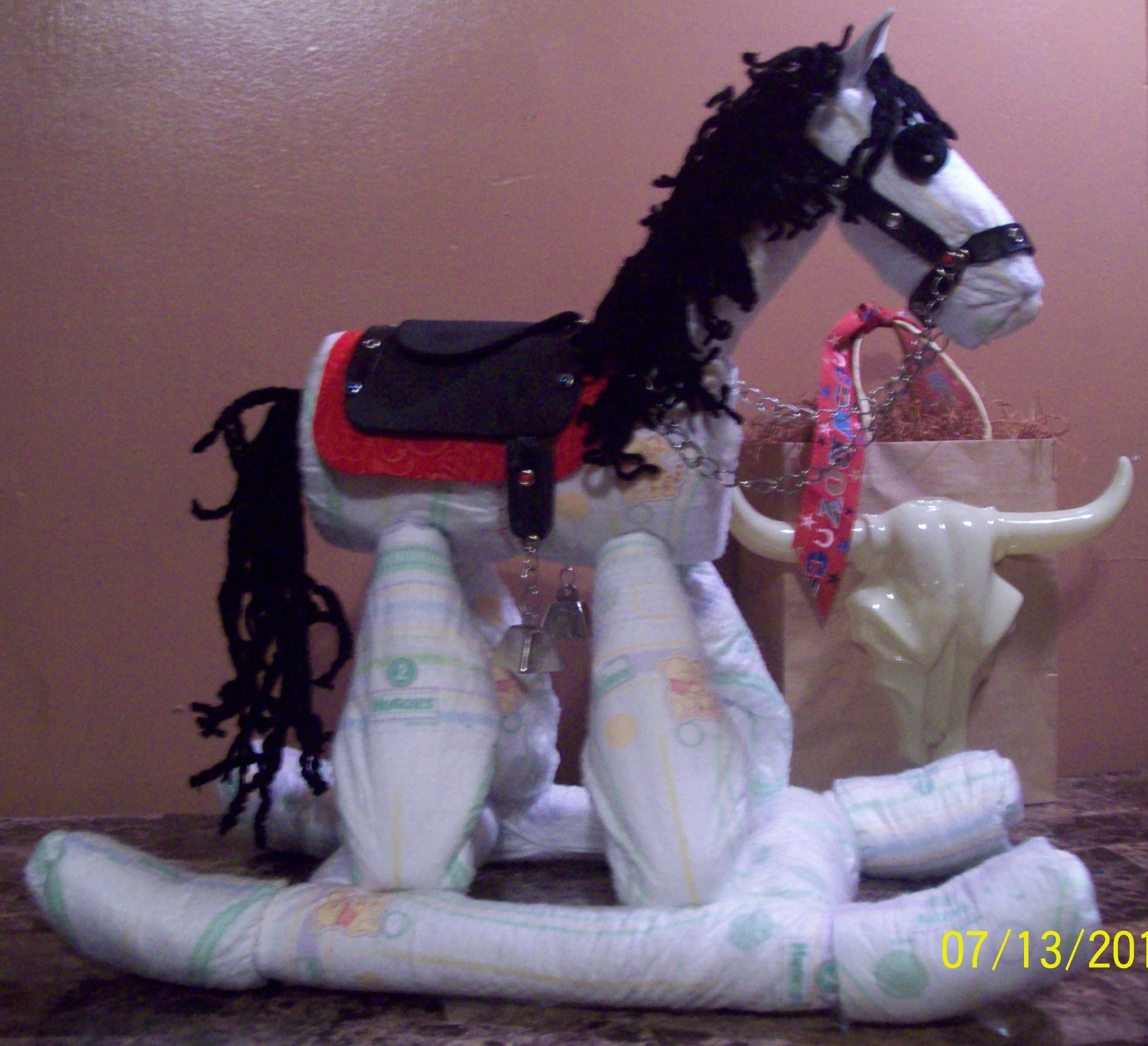 Rocking Horse Diaper Cake