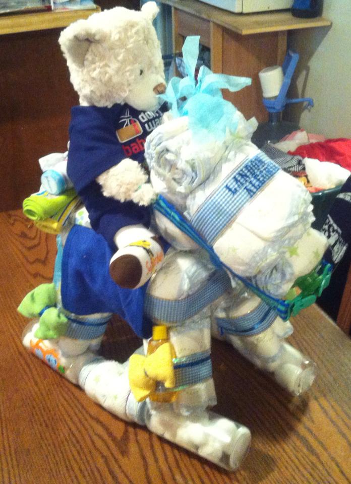 Rocking Horse Diaper Cake