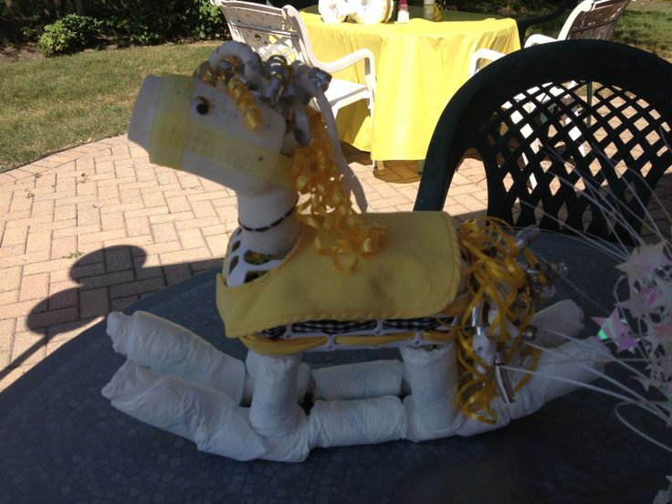 Rocking Horse Diaper Cake