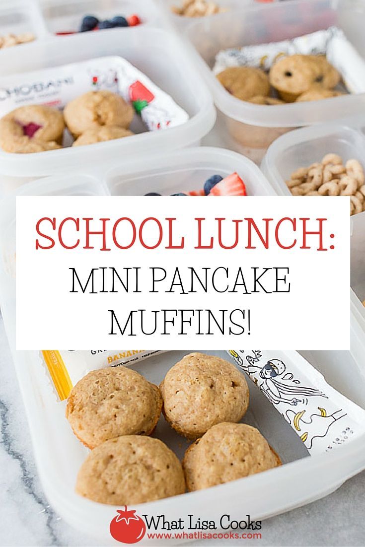 School Lunch Mini Pancakes