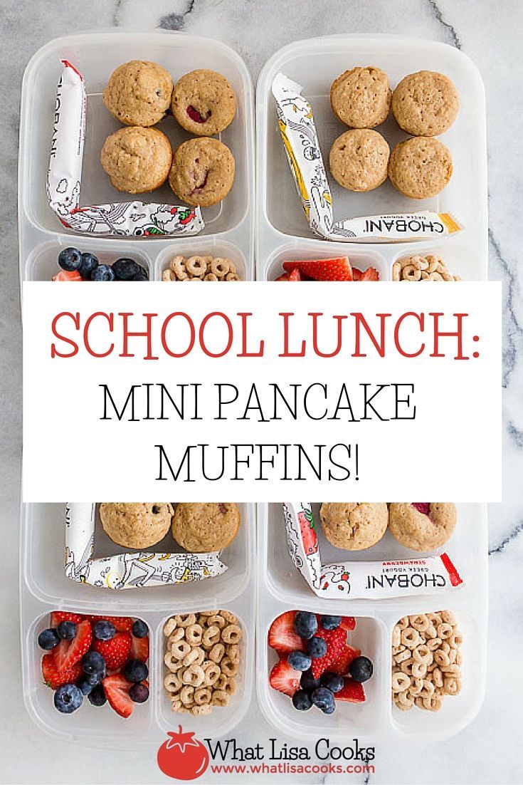 School Lunch Mini Pancakes