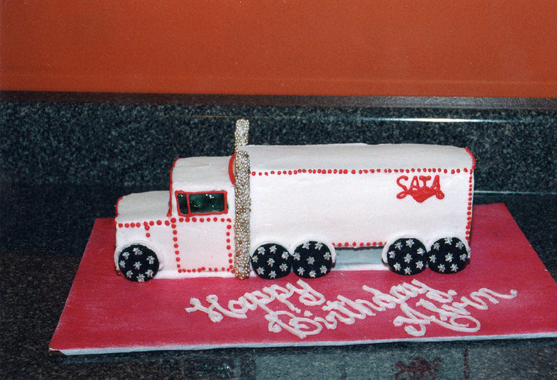 Semi Truck Cake