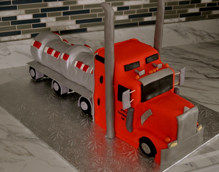 Semi Truck Cake