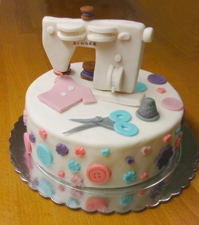 Sewing Machine Birthday Cake