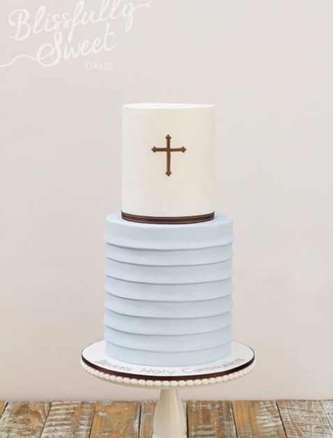 Simple Communion Cake Boys