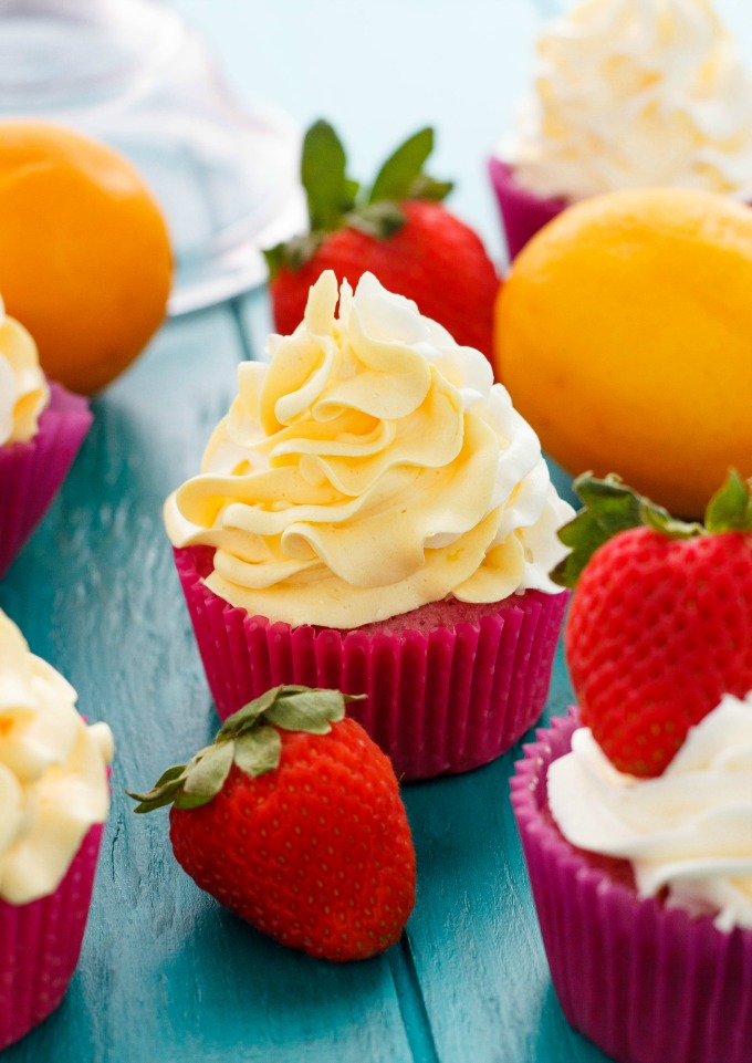 Strawberry Buttercream Cupcake