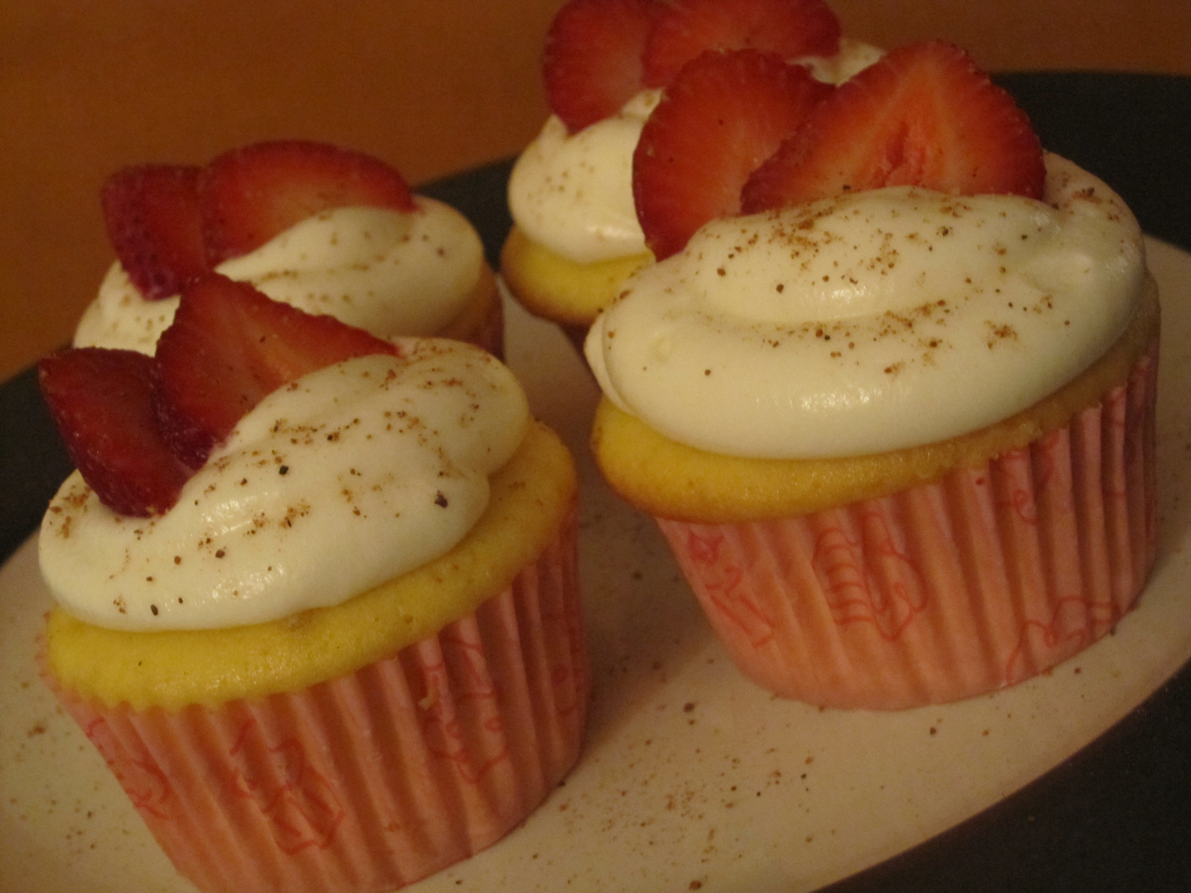 Strawberry Cupcakes with Cream Cheese Frosting