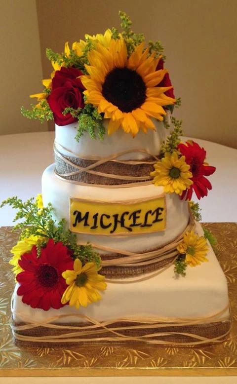 Sunflower Graduation Cake Idea