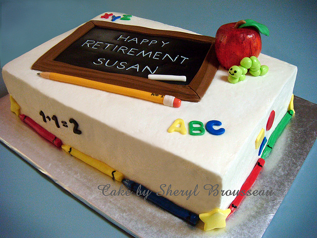 Teacher Retirement Cake