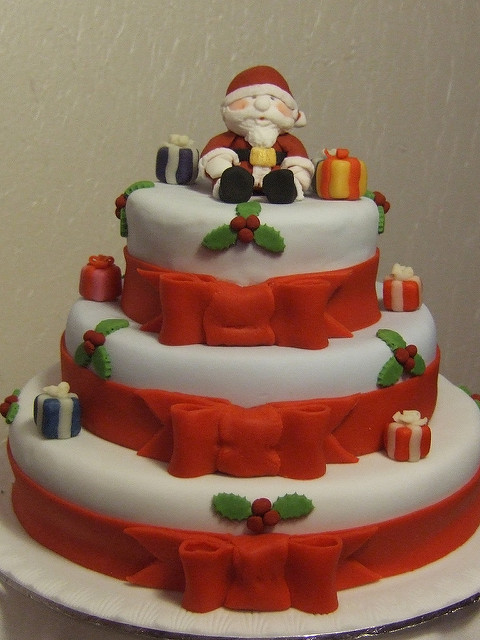 Three Tier Christmas Cake