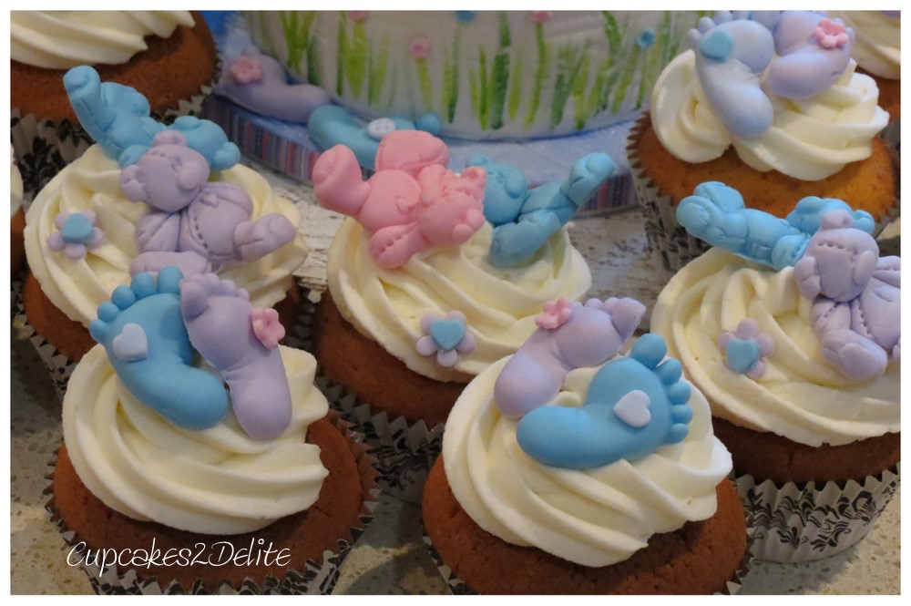 Twin Baby Shower Cake