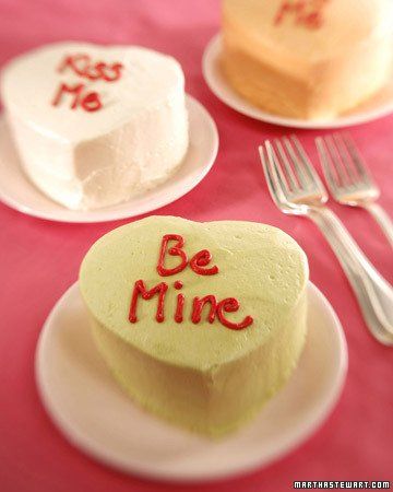 Valentine's Heart Shaped Mini Cakes