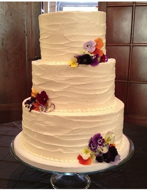 Vintage Buttercream Wedding Cake