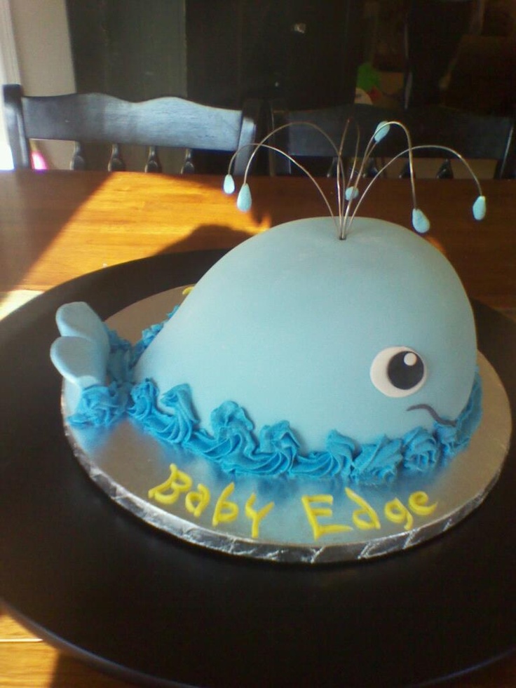 9 Photos of Baby Shower Cakes Whale Tail