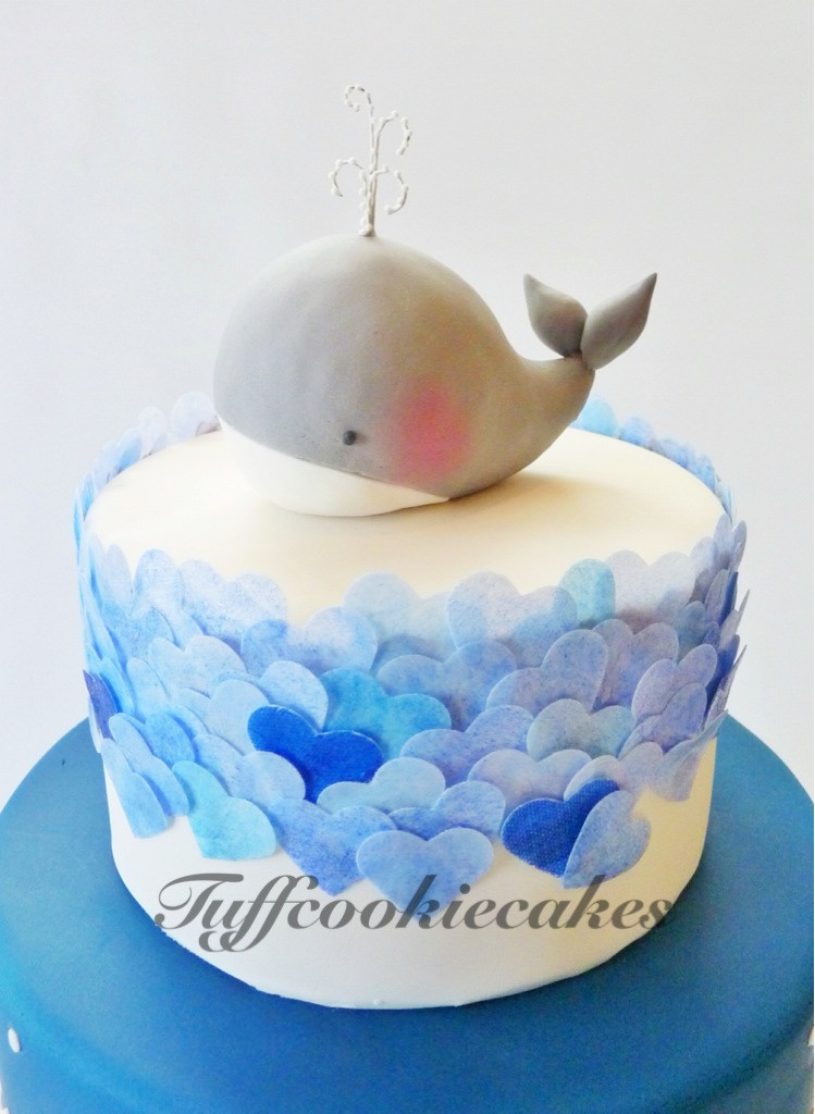 Whale Baby Shower Cake