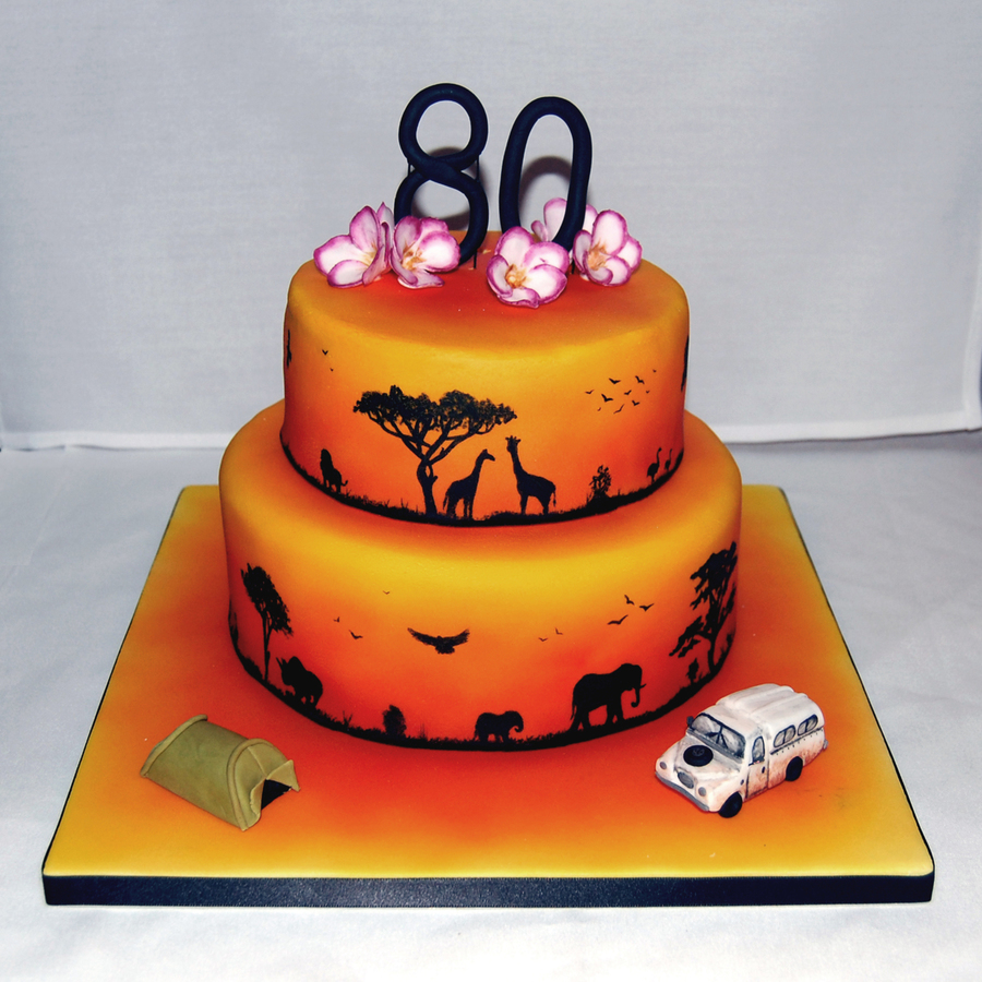 African Safari Birthday Cake